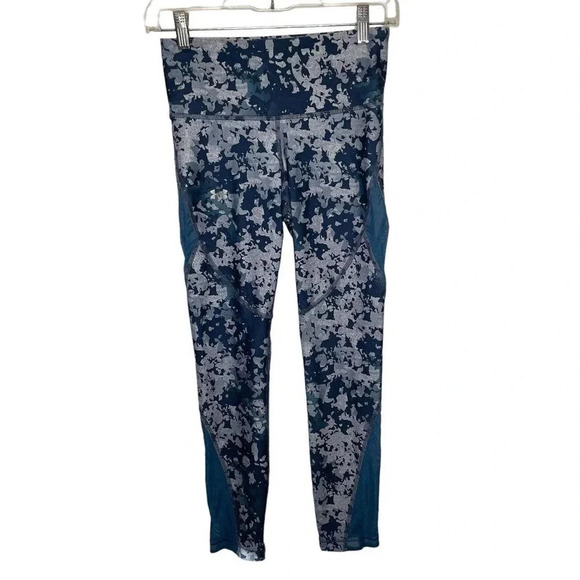 Under Armour Mesh Inset Heatgear Compression Ankle Crop Leggings Women’s Small - Picture 1 of 6